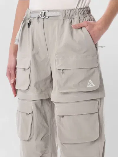 Nike Smith Summit Flap-pocket Track Pants In Gray