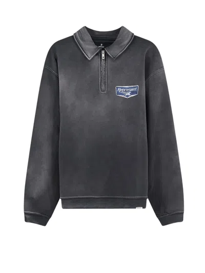 Represent Sweaters Stained Black In Gray