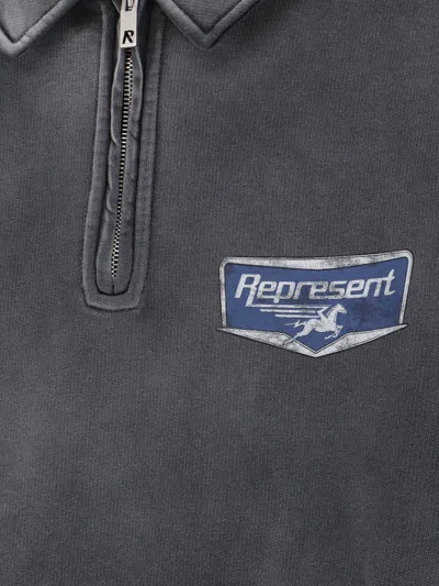 Represent Sweaters Stained Black In Gray