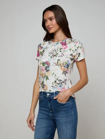 L'agence Ressi Fitted Tee In Multi
