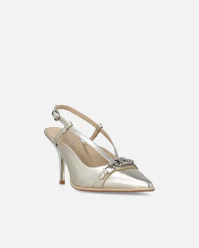 Pinko Slingback-strap Pumps In Silver