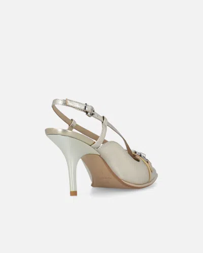 Pinko Slingback-strap Pumps In Silver