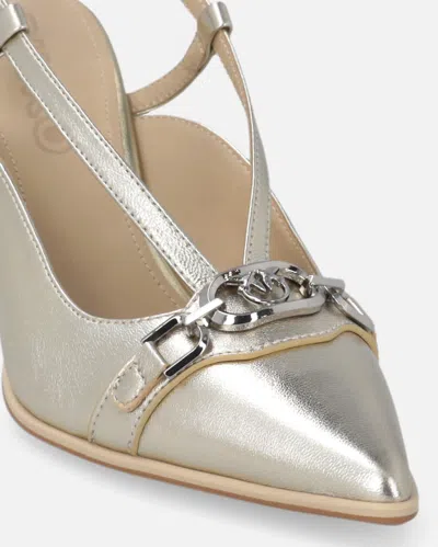 Pinko Slingback-strap Pumps In Silver