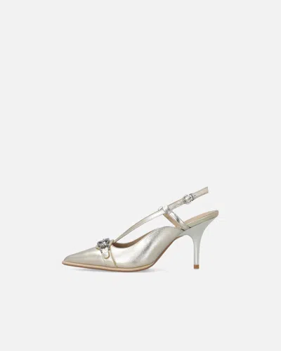 Pinko Slingback-strap Pumps In Silver