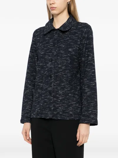 Agnès B. Tweed Jacket In Blue