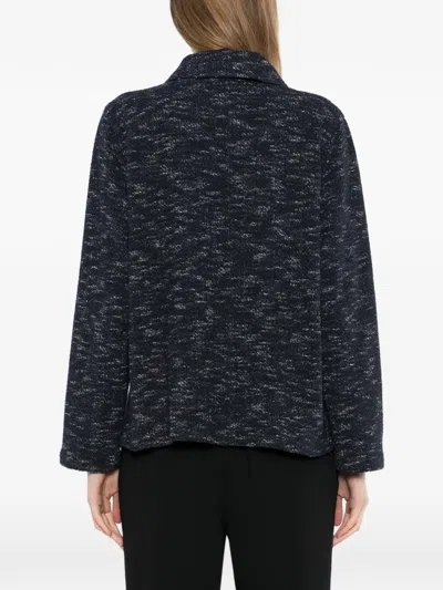 Agnès B. Tweed Jacket In Blue