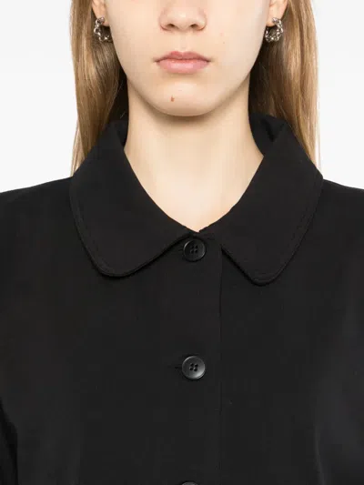 Agnès B. Collared Buttoned Jacket In Black