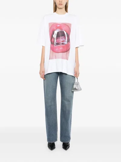 Alexander Wang Cube Oversized T-shirt In White
