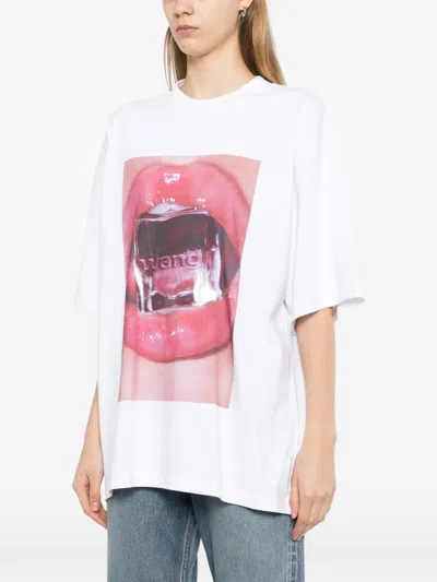 Alexander Wang Cube Oversized T-shirt In White
