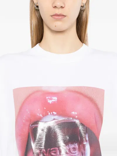 Alexander Wang Cube Oversized T-shirt In White