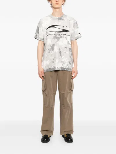 Hellstar Graphic Print T-shirt In Gray