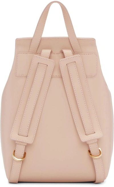 Shop Mansur Gavriel Pink Leather Mini Backpack