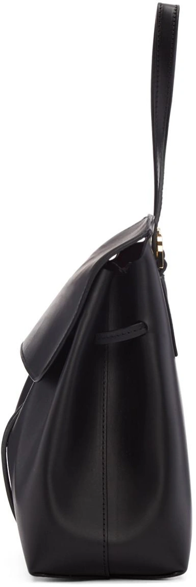 Shop Mansur Gavriel Black Leather Mini Lady Bag