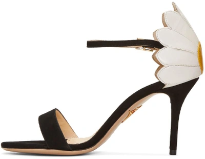 Shop Charlotte Olympia Black Suede Marge Sandals