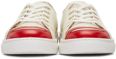 Shop Charlotte Olympia Off-white Kiss Me Trainers