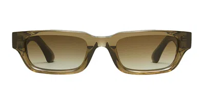Chimi Rectangle-frame Sunglasses In Brown