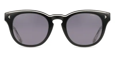 Lozza Black Plastic Sunglasses In Black
