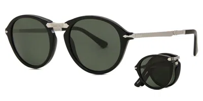 Persol Round-frame Sunglasses In Burgundy