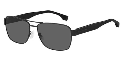 Hugo Boss Aviator Sunglasses, 60mm In Black