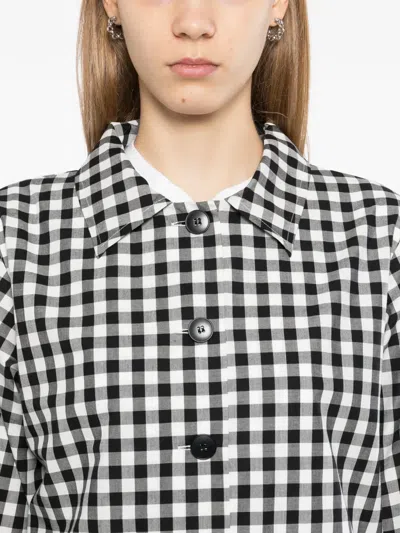 Agnès B. Gingham Long-sleeve Top In Multi