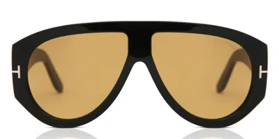 Tom Ford Bronson 60mm Gradient Pilot Sunglasses In Brown