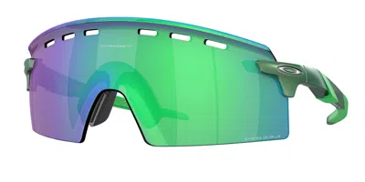 Oakley Encoder Strike Vented Oversize-frame Sunglasses In Green