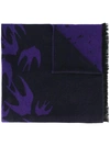 MCQ BY ALEXANDER MCQUEEN BIRD PRINT SCARF ,430123RJG0411816031