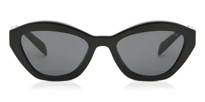 Prada Dark Grey Butterfly Ladies Sunglasses Pr A02sf 16k08z 55 In Black