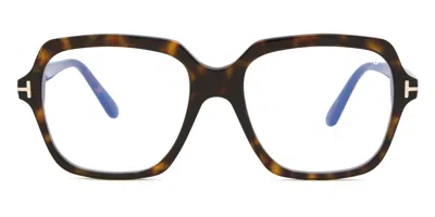 Tom Ford Mens Brown Ft5908-b Irregular-frame Acetate Glasses In Brown