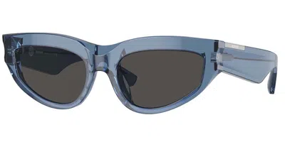 Burberry Dark Grey Cat Eye Ladies Sunglasses Be4425u 411787 55 In Blue