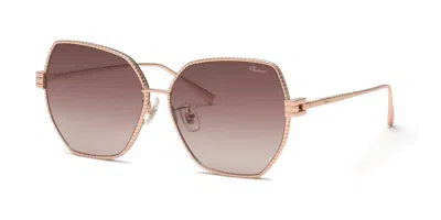 Chopard Brown Pink Gradient Butterfly Ladies Sunglasses Schl28m 08fc 59