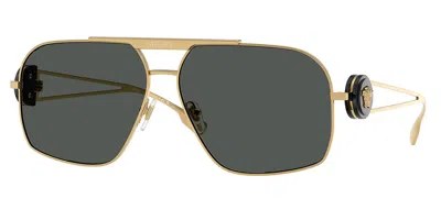 Versace Medusa Pilot-frame Sunglasses In Gray