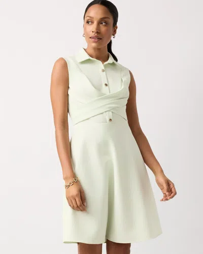 White House Black Market Petite Faux Front Twist Shirt Dress In Purple