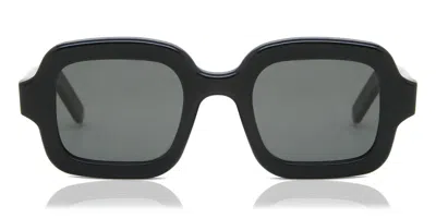 Retrosuperfuture Benz Rectangular Frame Sunglasses In Black