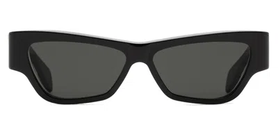 Retrosuperfuture Nameko Rectangle-grame Sunglasses In Black