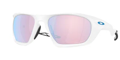 Oakley Geometric Frame Sunglasses In White