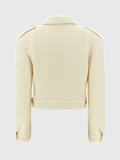 Givenchy White Jacket With Logo 4g Detail On The Buttons In Wool Blend Woman In White