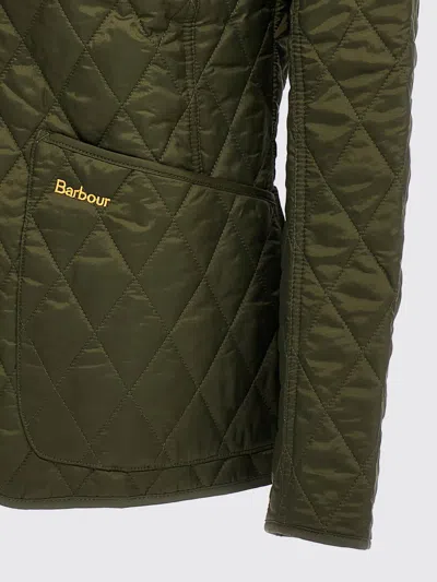 Barbour Annandale Corduroy-trimmed Quilted Shell Jacket In Green