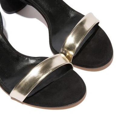Shop Casadei Evening In Black And Pale Gold