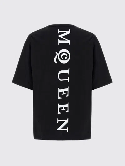 Alexander Mcqueen Exploded Logo Over Fit T Shirt In Animal Print