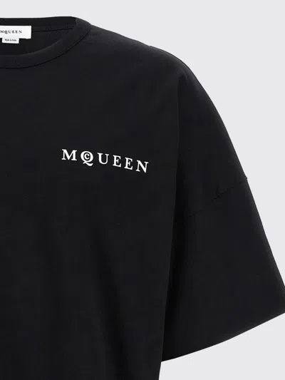 Alexander Mcqueen Exploded Logo Over Fit T Shirt In Animal Print