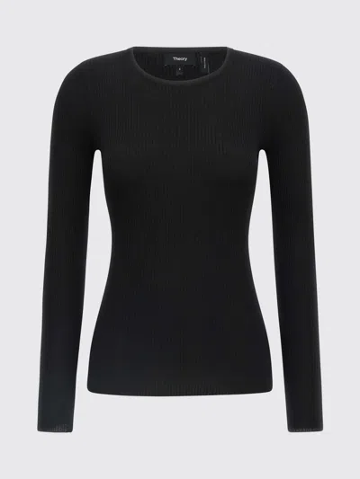 Theory Ribbed Sweater In Black
