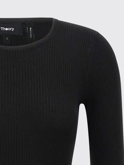 Theory Ribbed Sweater In Black