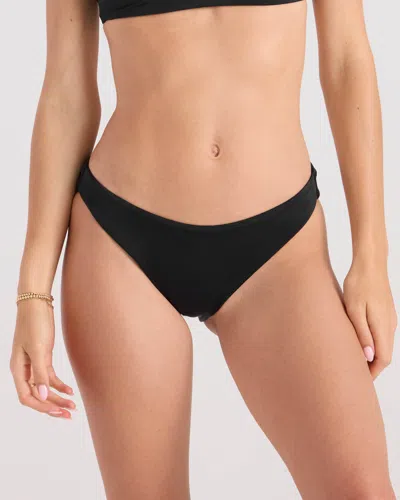 Volcom Simply Seamless Tiny Bikini Bottoms In Black