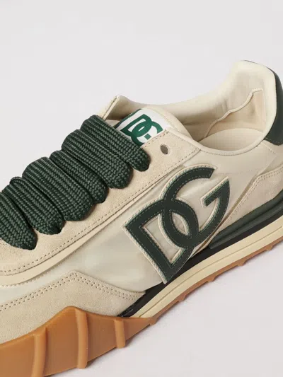 Dolce & Gabbana Dg Athletic Black Low Top Sneakers With Logo Patch On The Tongue And Maxi Logo On The Side In Suede 