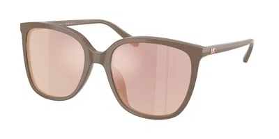Michael Kors Anaheim Polarized Rose Gold Sport Ladies Sunglasses Mk2137u 4003m5 54 In Brown