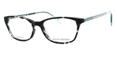 Banana Republic Ladies Green Rectangular Eyeglass Frames Br204 In Multi