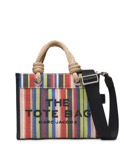 Marc Jacobs The Small Stripe Mesh Rope Tote Bag In Multi