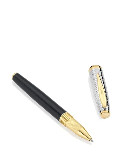 Versace Roller Dotted Bicco Pen In Black