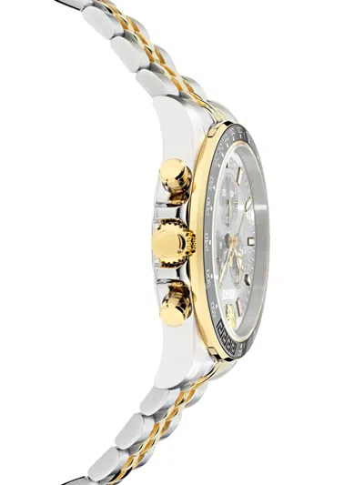 Versace Round-face 43mm In Metallic